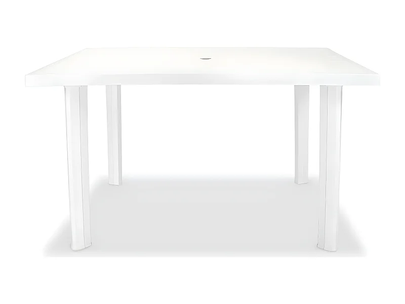 Taha  Table de jardin Blanc 126 x 76 x 72 cm Plastique