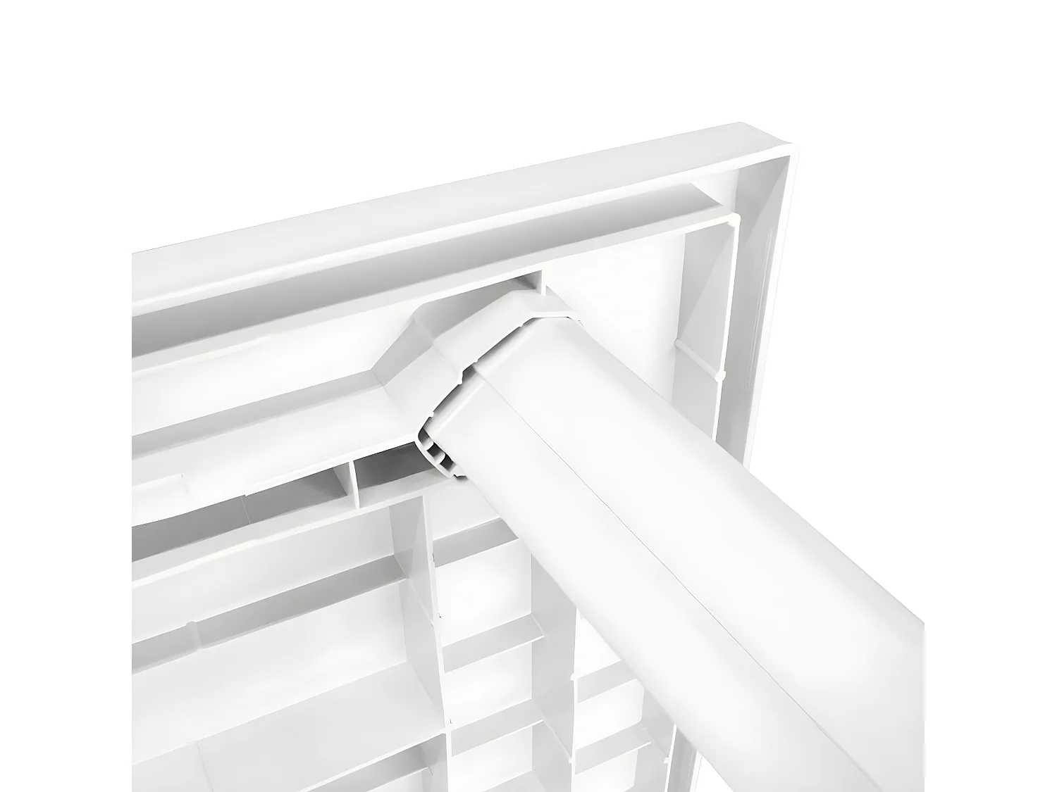 Taha  Table de jardin Blanc 126 x 76 x 72 cm Plastique