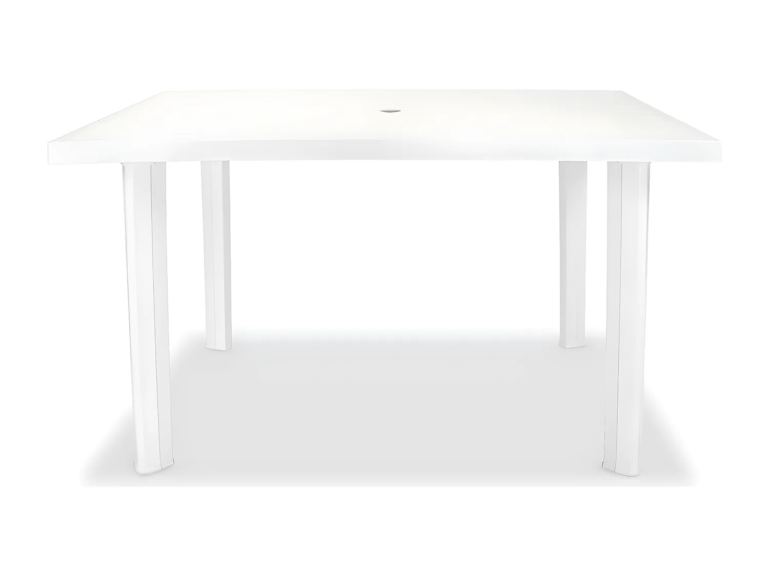 Taha  Table de jardin Blanc 126 x 76 x 72 cm Plastique