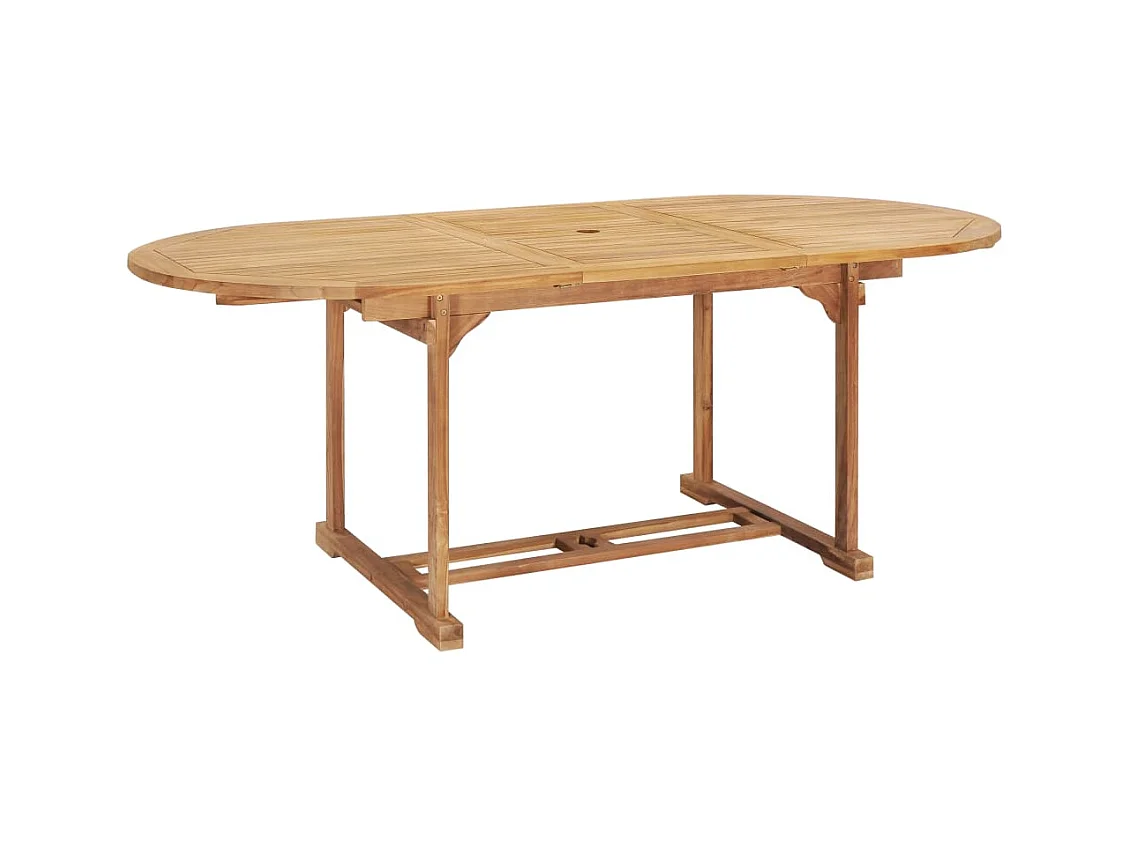 Sylanor  Tuintafel verlengbaar 150-200x100x75 cm massief teakhout