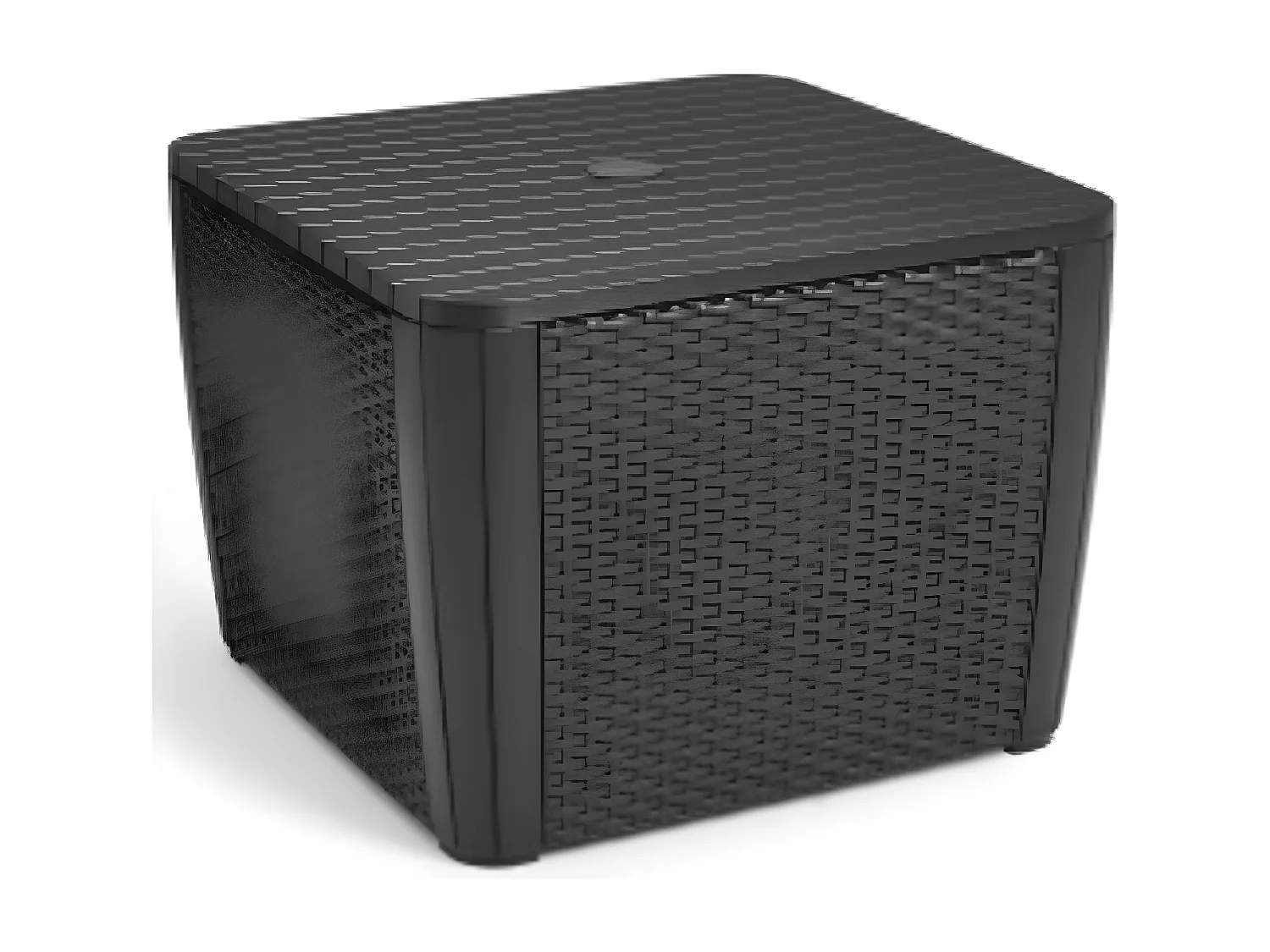 Prolenta Premium -  Garten-Beistelltisch Luzon Plus mit Sonnenscrmloch Graptgrau