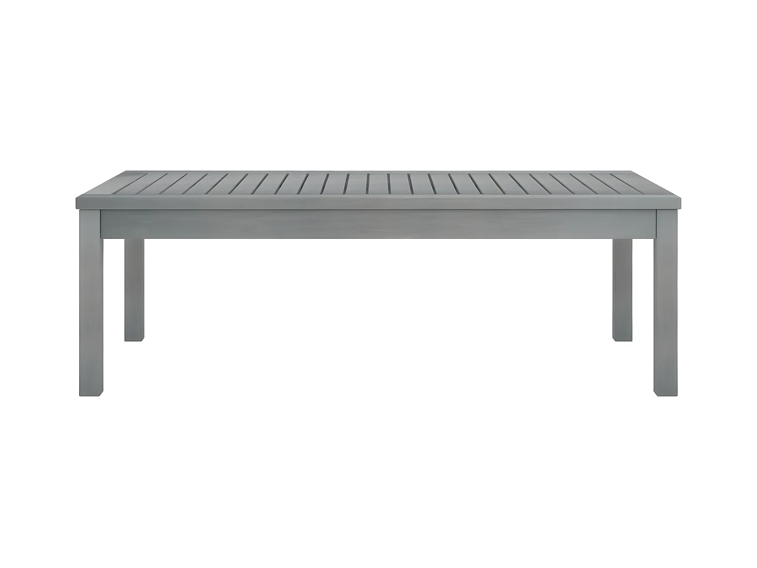 Garden Furniture -  Table basse 100x50x33 cm Gris Bois d'acacia solide