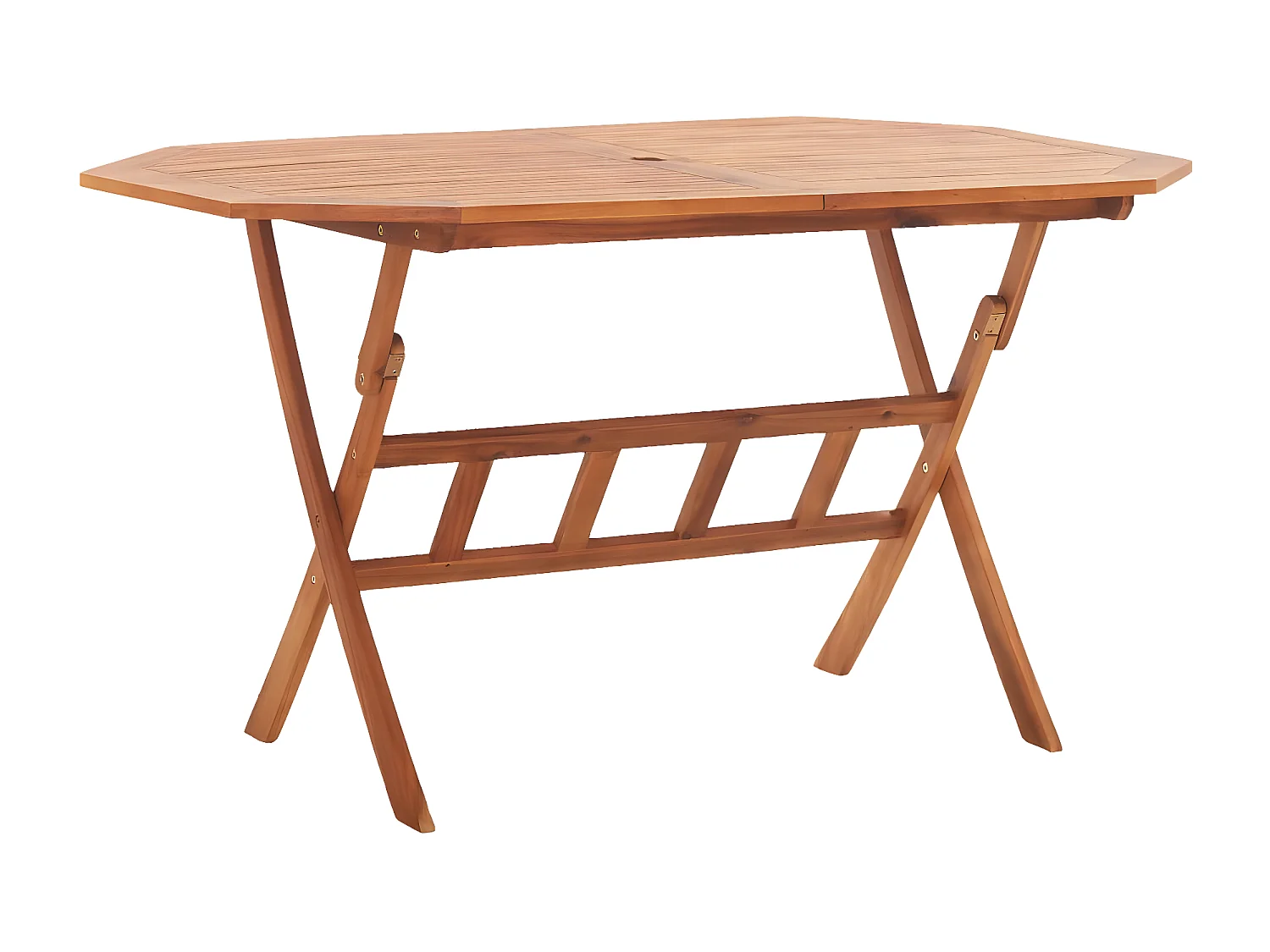 Greet  Table pliable de jardin 135 x 85 x 75 cm Bois d'acacia massif