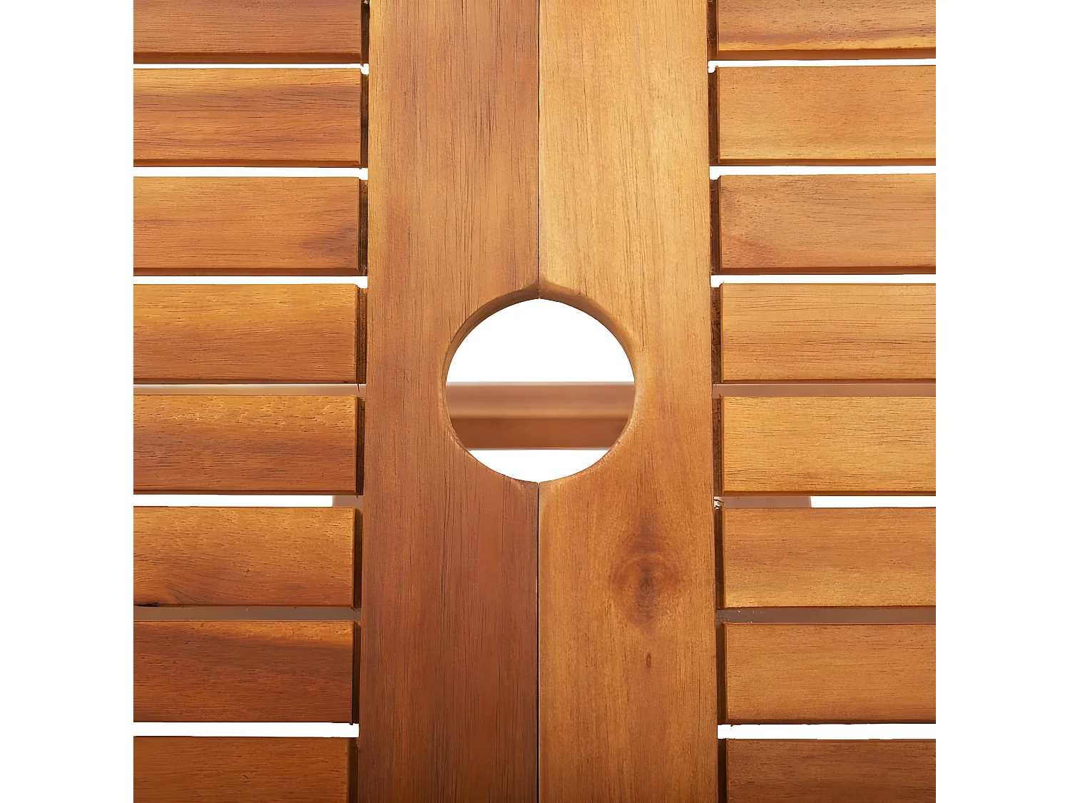 Greet  Table pliable de jardin 135 x 85 x 75 cm Bois d'acacia massif