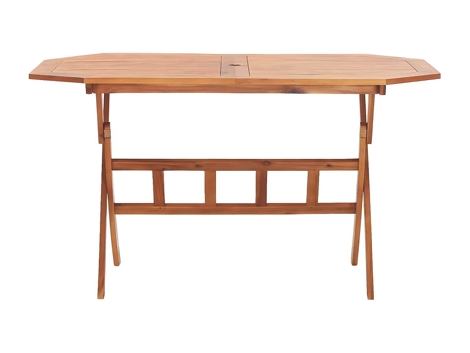 Greet  Tavolo da Giardino Pieghevole 135x85x75 cm Massello di Acacia