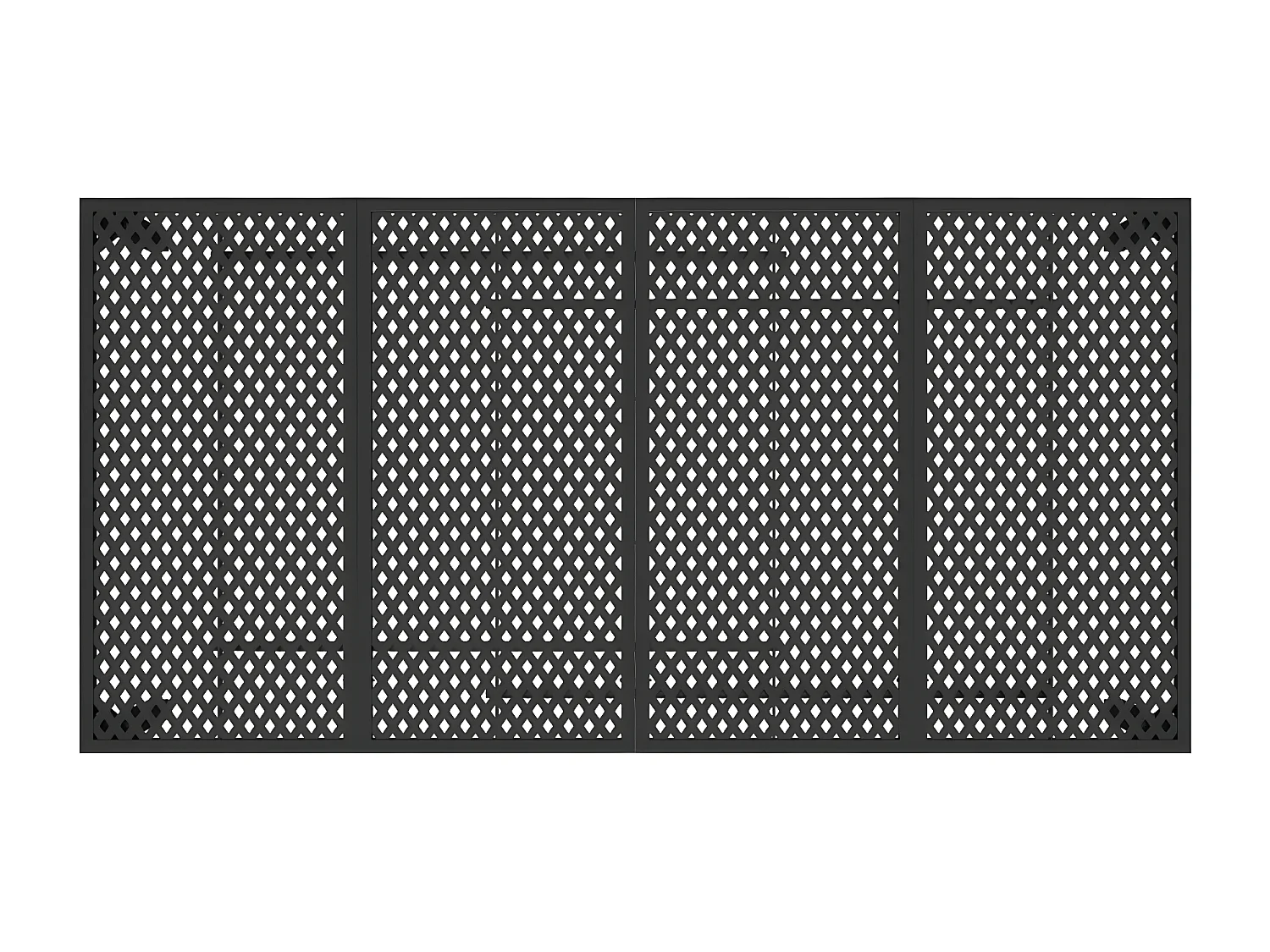 Chubbuck  Gartentisch Anthrazit 200x100x72 cm Stahl