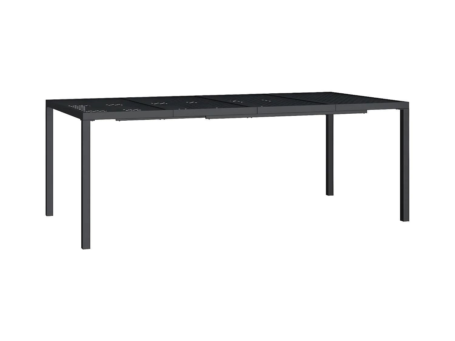 Chubbuck  Tuintafel 200x100x72 cm staal antracietkleurig