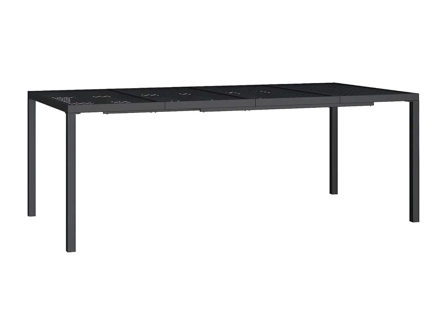 Chubbuck  Tuintafel 200x100x72 cm staal antracietkleurig