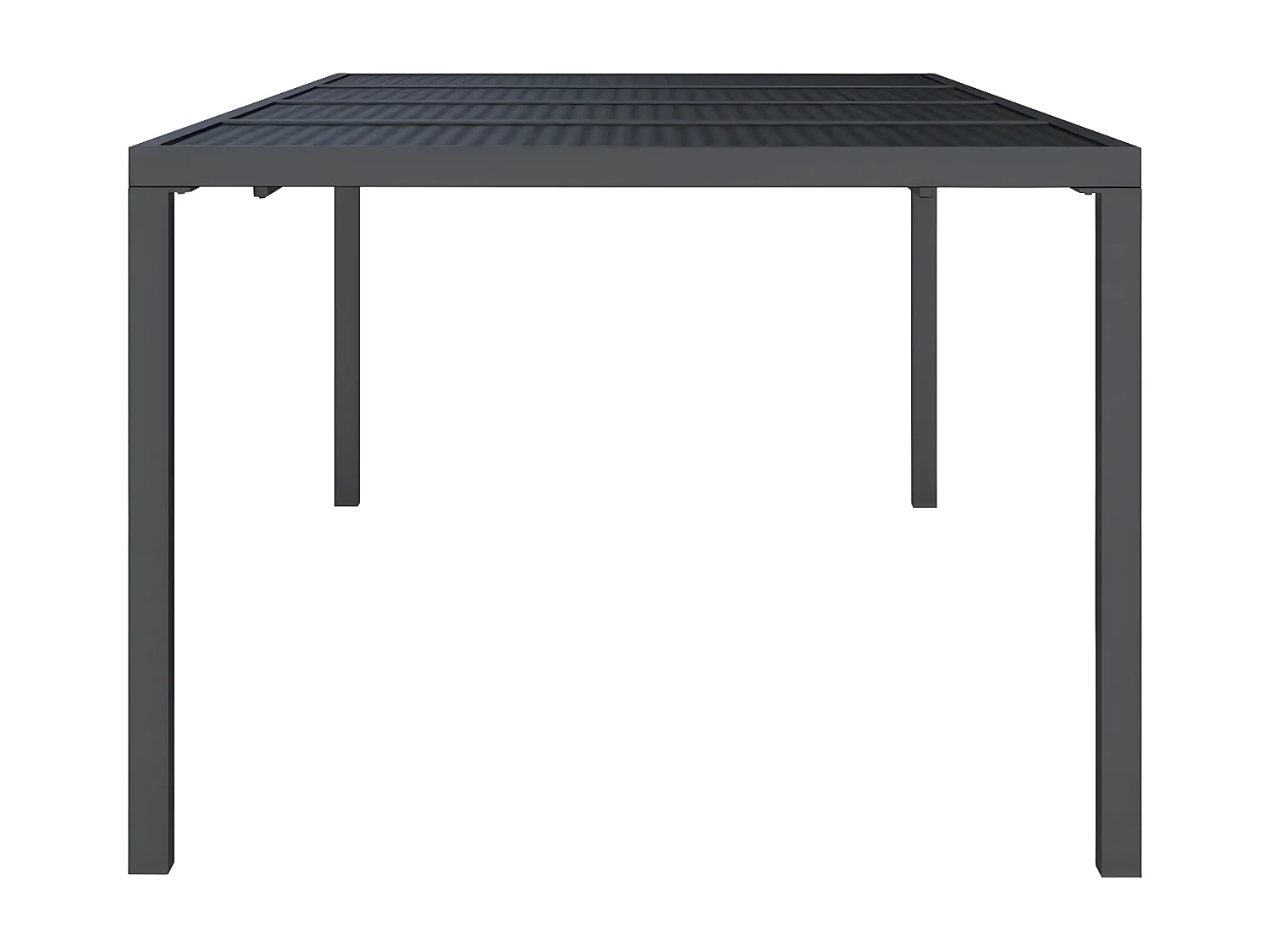 Chubbuck  Tuintafel 200x100x72 cm staal antracietkleurig