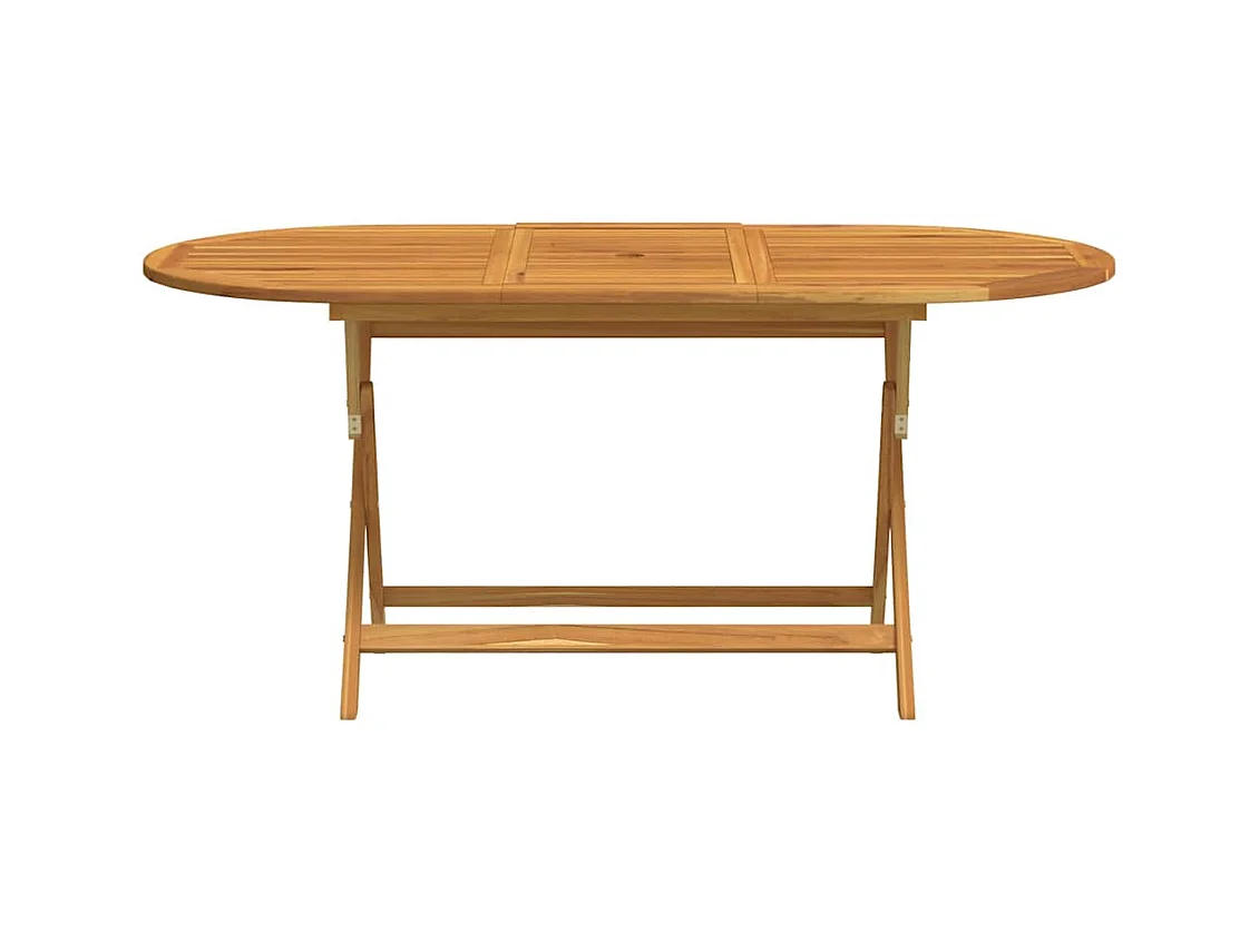 Jussi  Table pliable de jardin 160x85x75 cm Bois d'eucalyptus massif