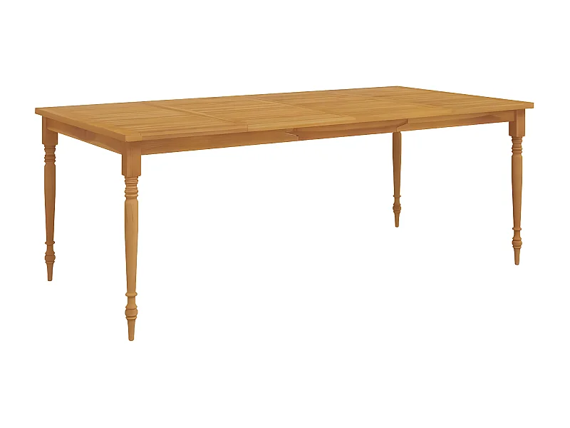 Harion  Batavia-Tisch 200x100x75 cm Massivholz Teak