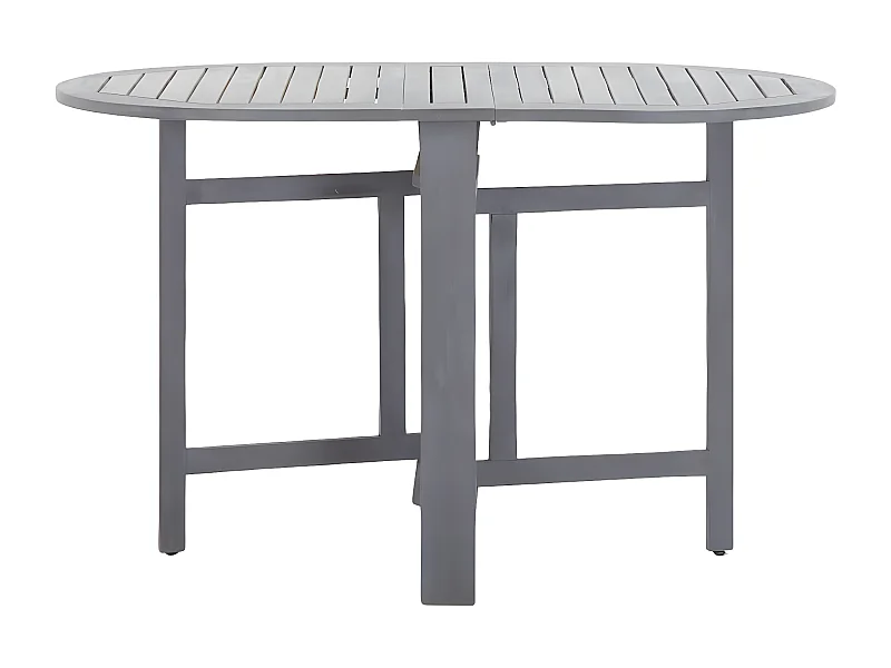 Garden Furniture -  Gartentisch Grau 120x70x74 cm Massivholz Akazie