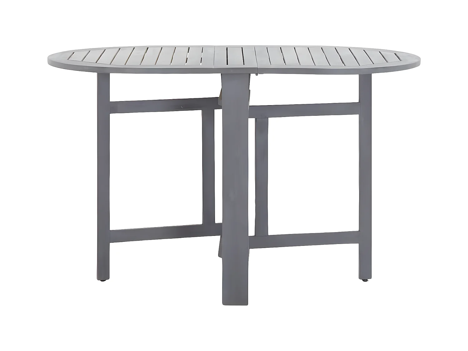 Garden Furniture -  Tuintafel 120x70x74 cm massief acaciahout grijs
