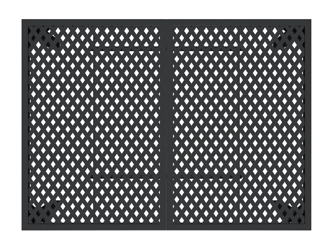 Chubbuck  Gartentisch Anthrazit 110x80x72 cm Stahl