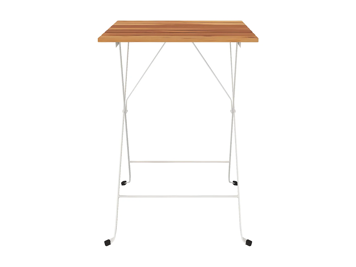 Ollerup  Bistrotisch Klappbar 55x54x71 cm Massivholz Akazie und Stahl