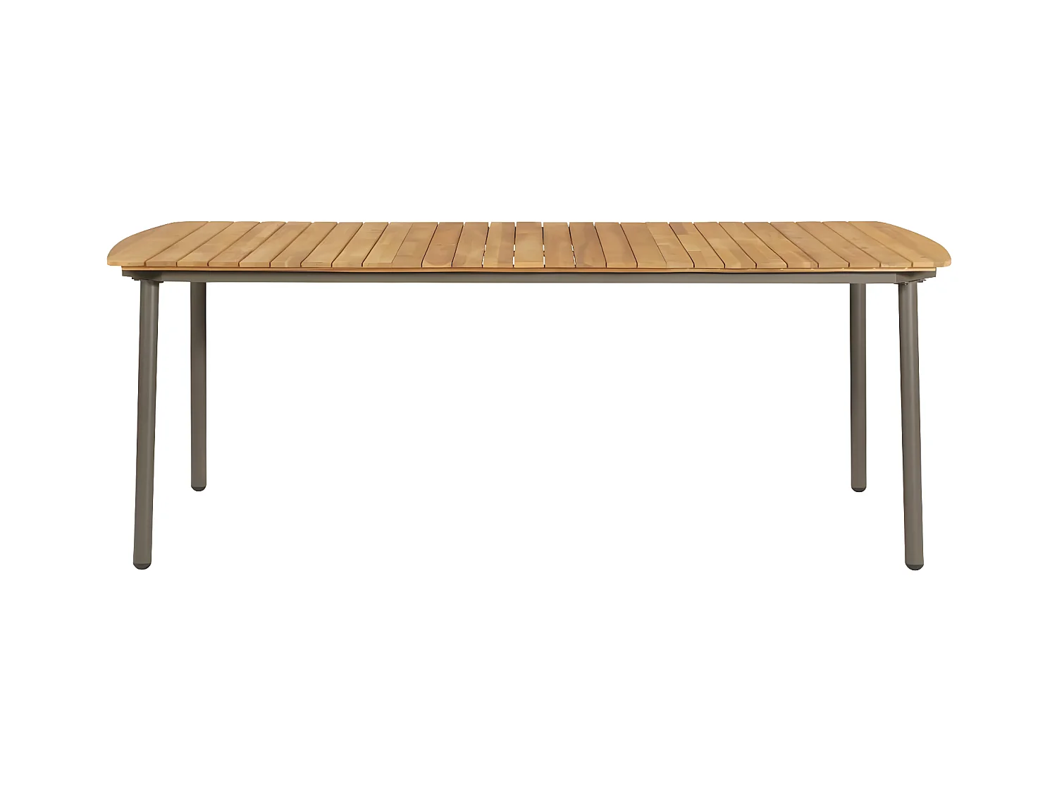 Garden Furniture -  Tuintafel 200x100x72 cm massief acaciahout en staal