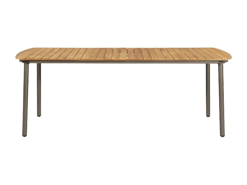 Garden Furniture -  Table de jardin 200x100x72 cm Bois d'acacia solide et acier