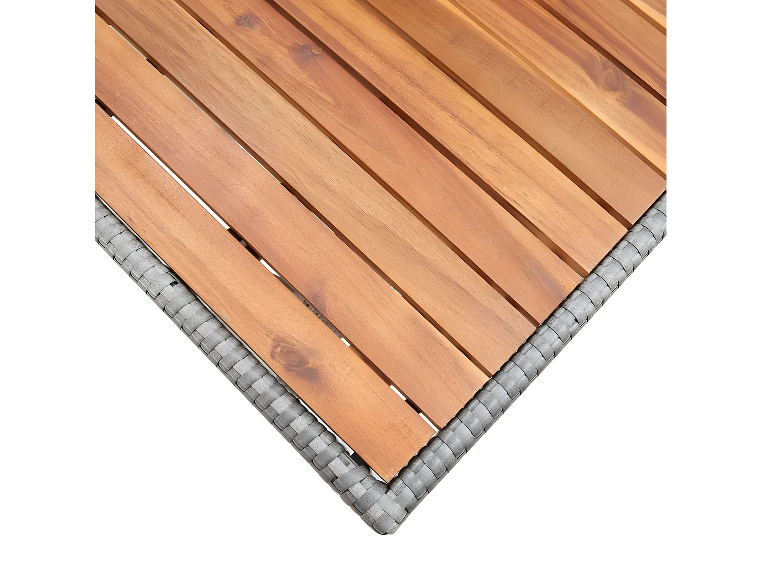 Lucien-Hubert-Paul  Table de jardin Gris 120x70x66 cm Bois d'acacia massif