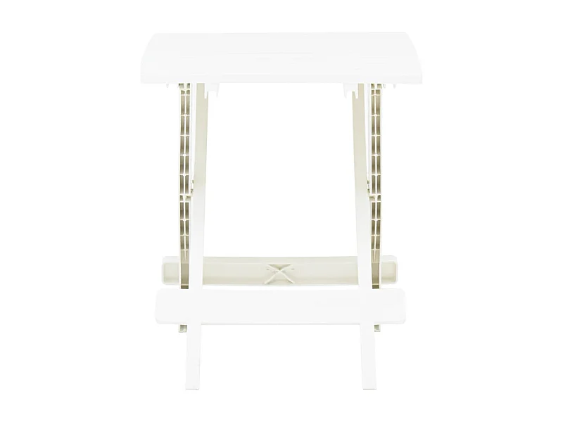 Bålsta  Table pliable de jardin blanc 45x43x50 cm plastique