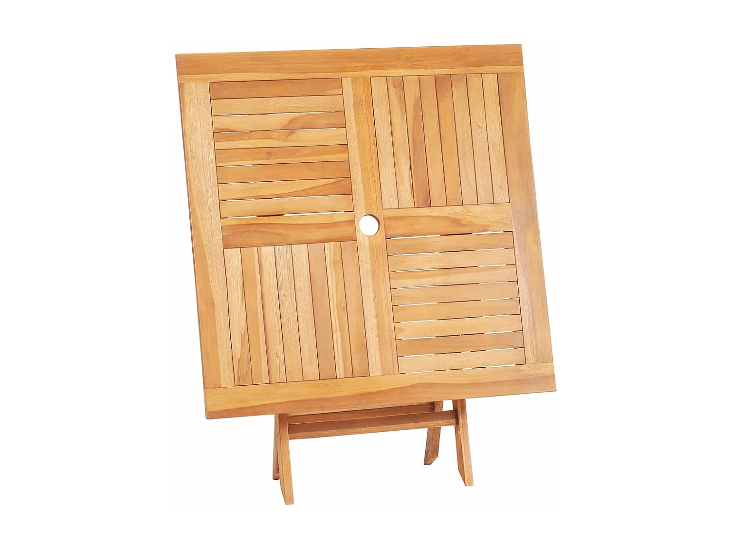 Venosa  Table pliable de jardin 85x85x76 cm Bois de teck solide