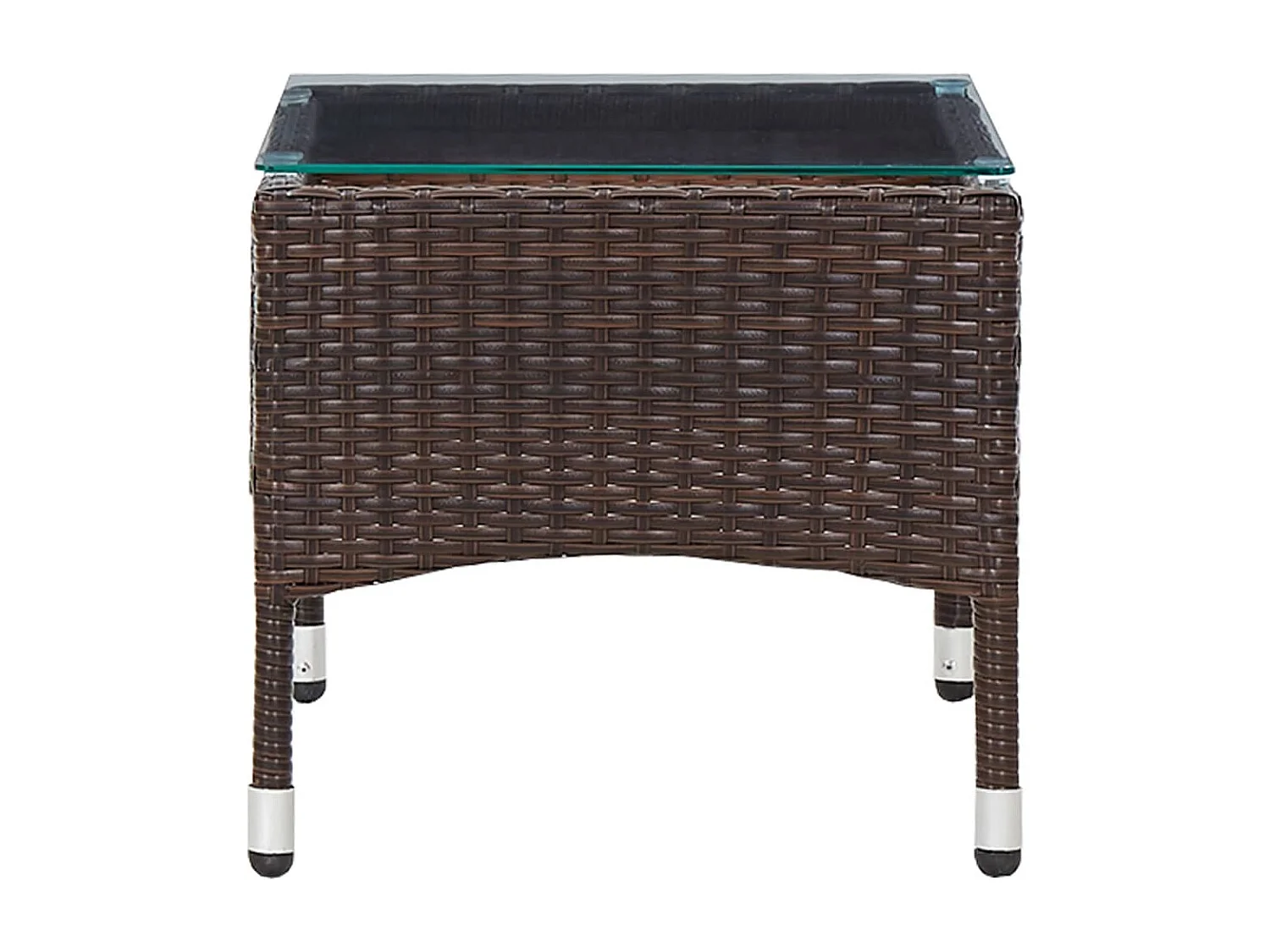 Paul-Armand-Luc  Table basse Marron 60x40x36 cm Résine tressée