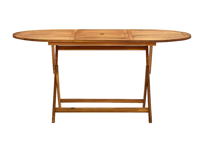 Celronor  Table de jardin pliable 160x85x75 cm Bois d'acacia massif