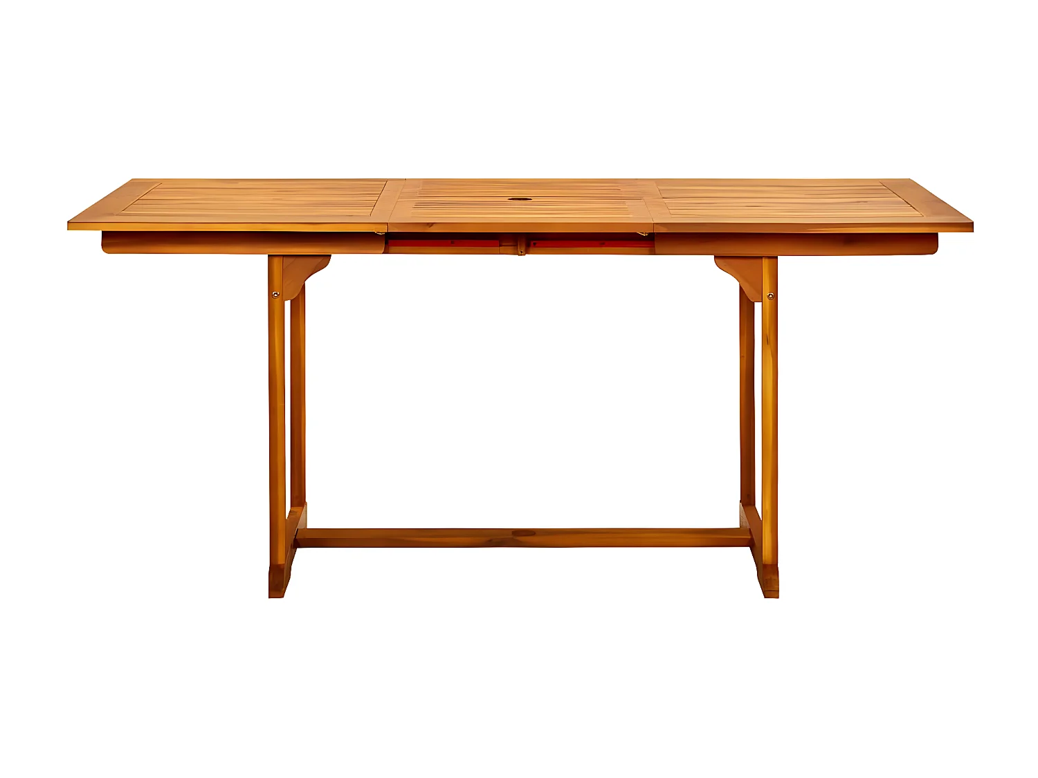 Wyril  Garten-Esstisch (120-170)x80x75 cm Massivholz Akazie