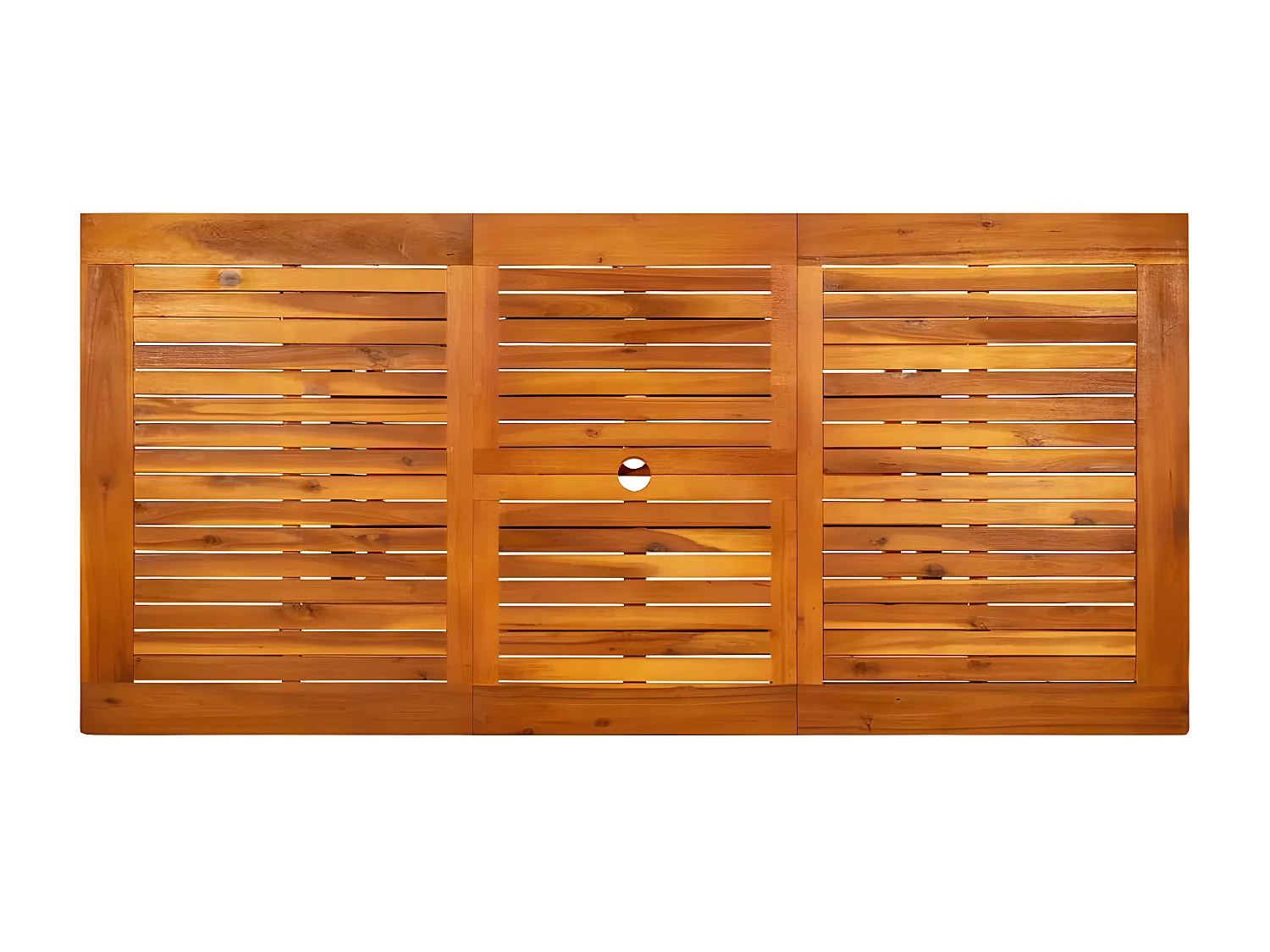 Wyril  Garten-Esstisch (120-170)x80x75 cm Massivholz Akazie