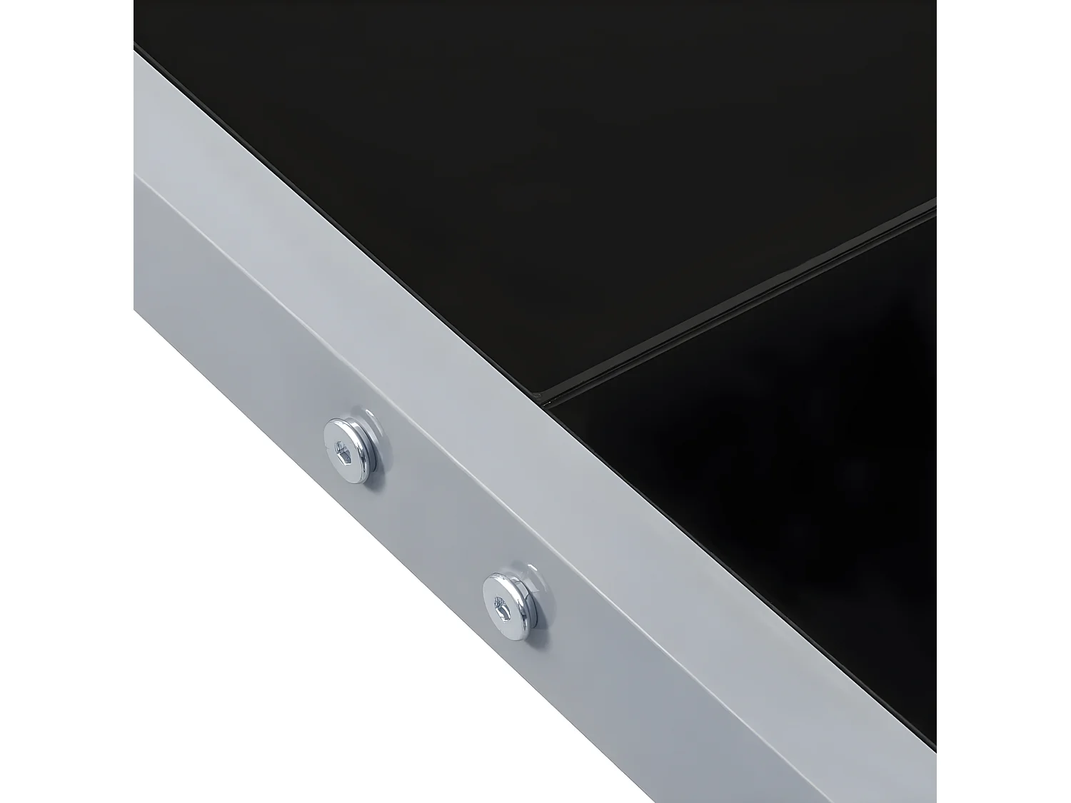 Garden Furniture -  Tuintafel 130x130x72 cm staal en glas grijs