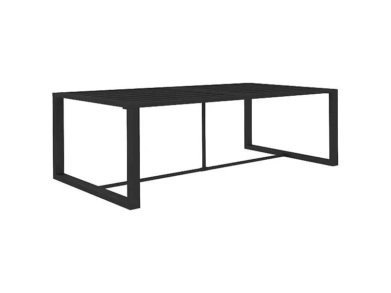 Garden Furniture -  Garten-Esstisch Anthrazit 120x60x66 cm Aluminium