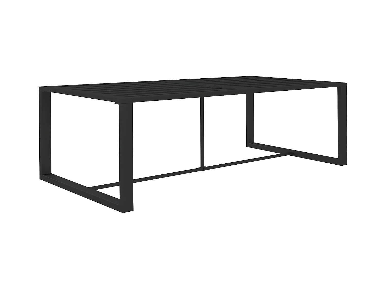 Garden Furniture -  Tuintafel 120x60x66 cm aluminium antracietkleurig