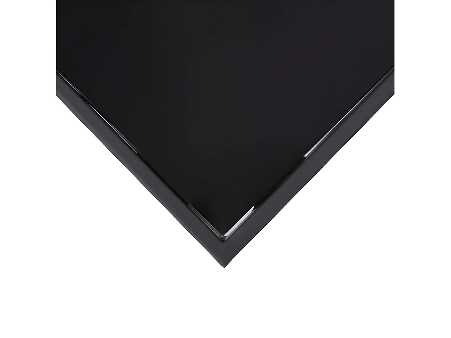 Belgin  Tavolo da Bar da Giardino Nero 110x60x110 cm in Vetro Temperato