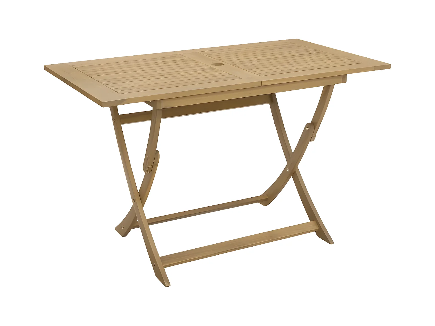 Celronor  Table pliable de jardin 120x70x75 cm bois d'acacia solide