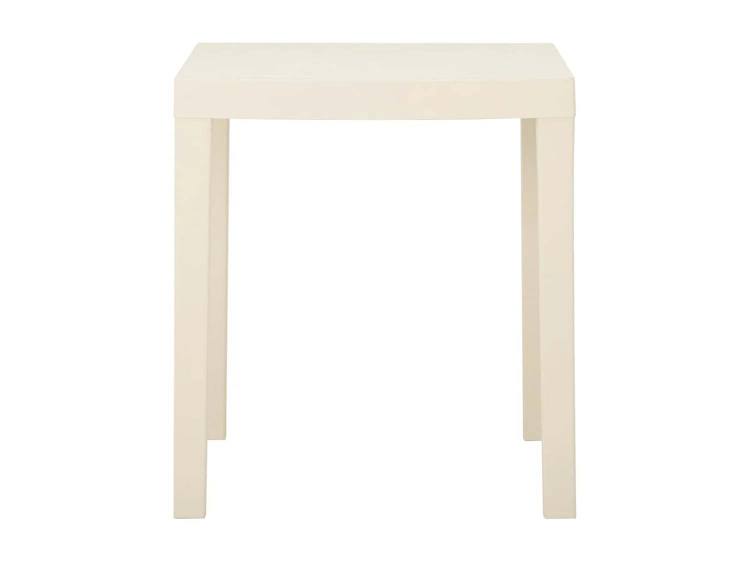 Blankenberge  Table de jardin Blanc 79x65x72 cm Plastique