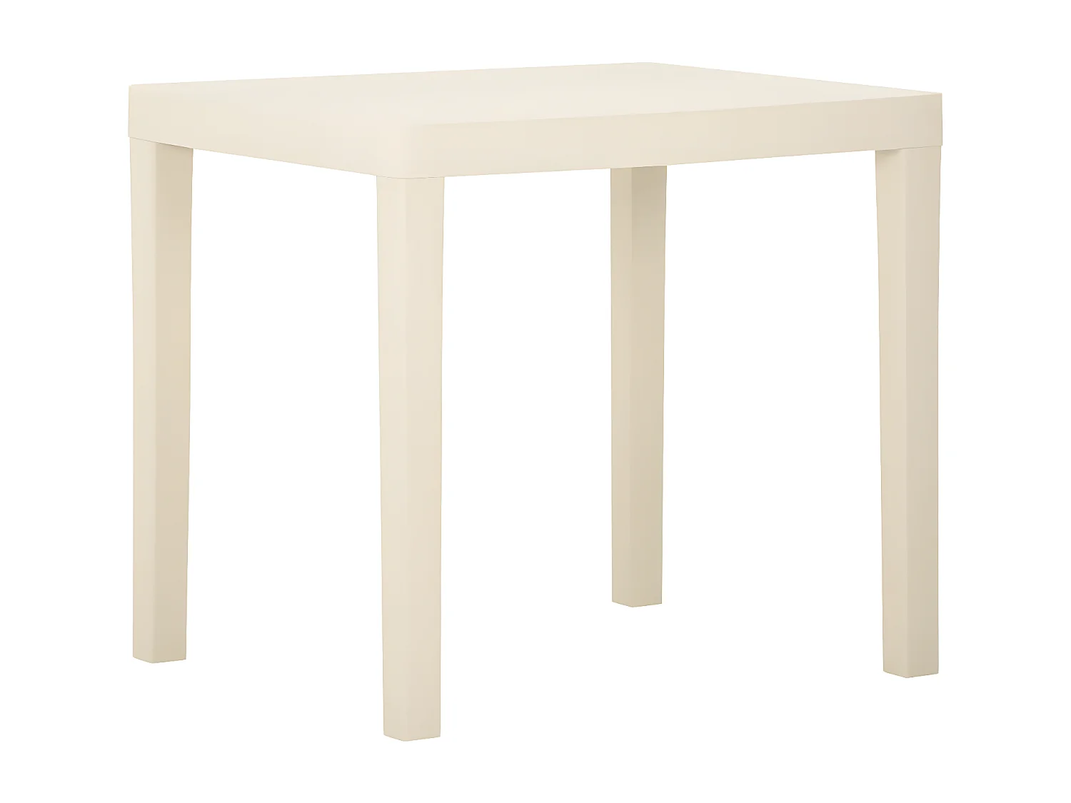Blankenberge  Table de jardin Blanc 79x65x72 cm Plastique