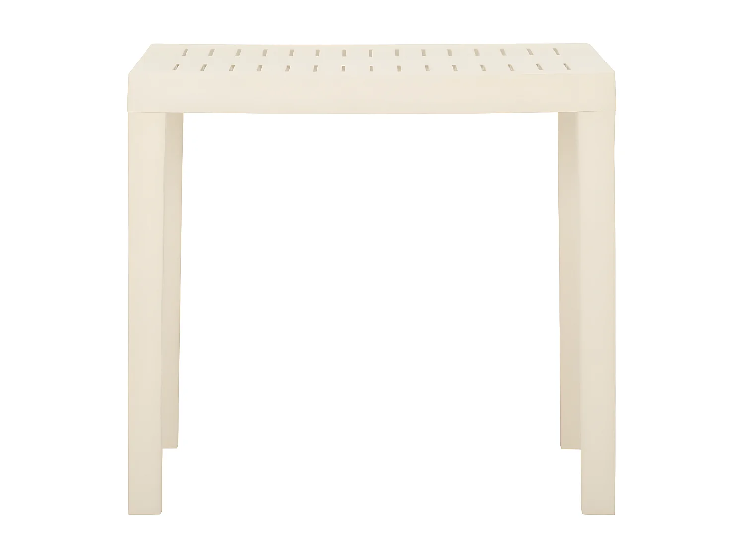 Blankenberge  Table de jardin Blanc 79x65x72 cm Plastique