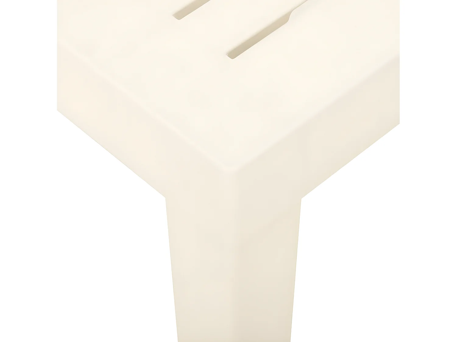 Blankenberge  Table de jardin Blanc 79x65x72 cm Plastique