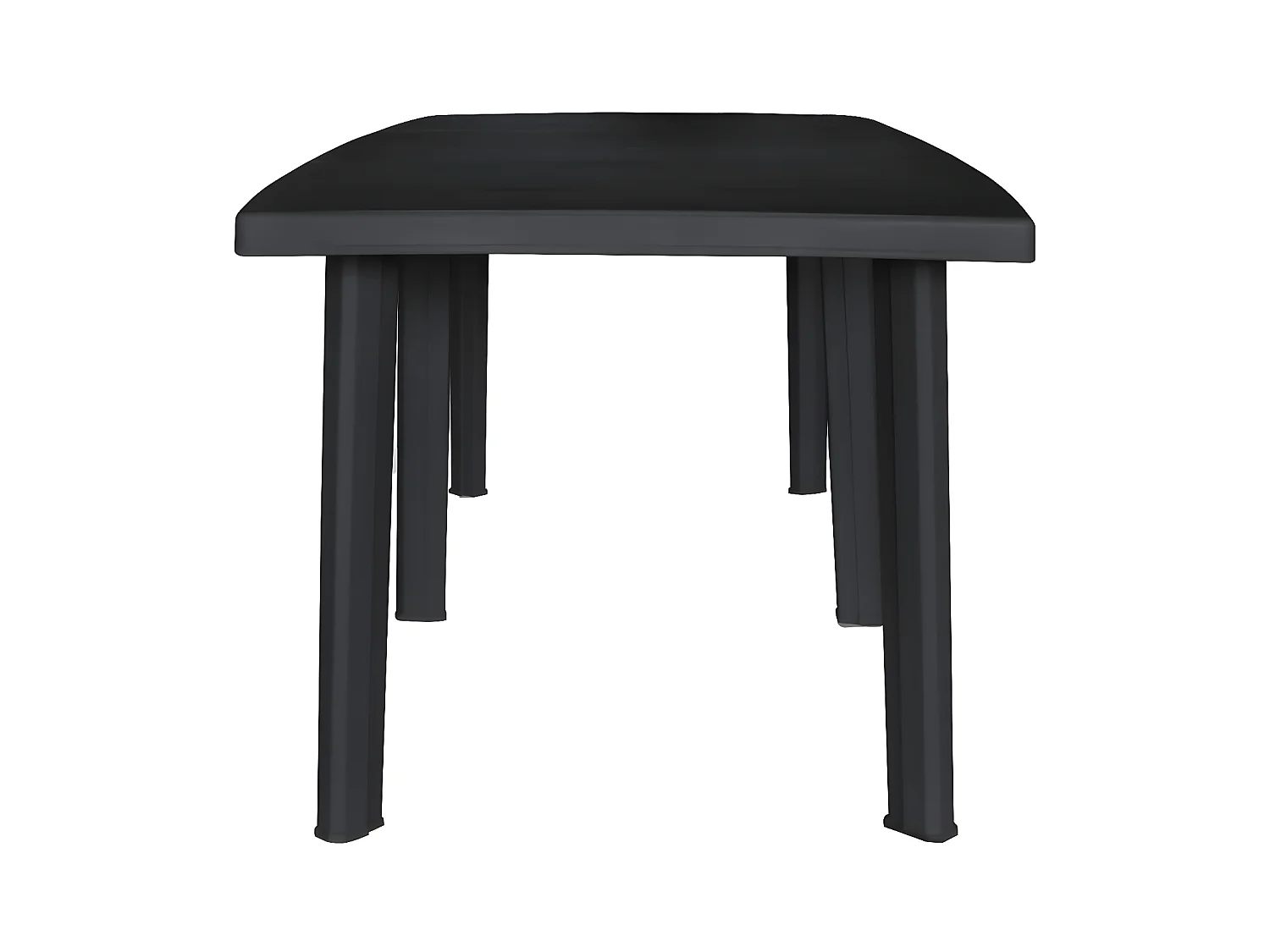 Garden Furniture -  Tuintafel 216x90x72 cm kunststof antraciet