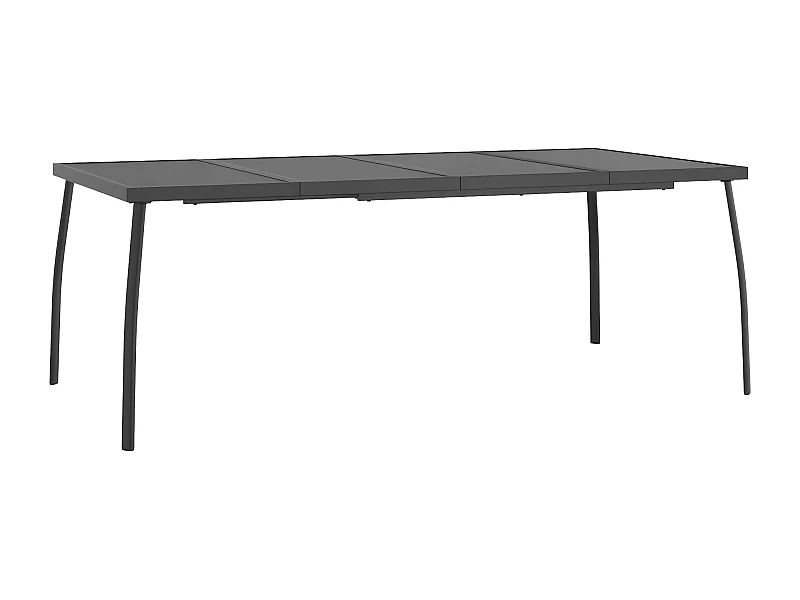 Ikast  Table de jardin anthracite 200x100x72 cm Treillis d'acier