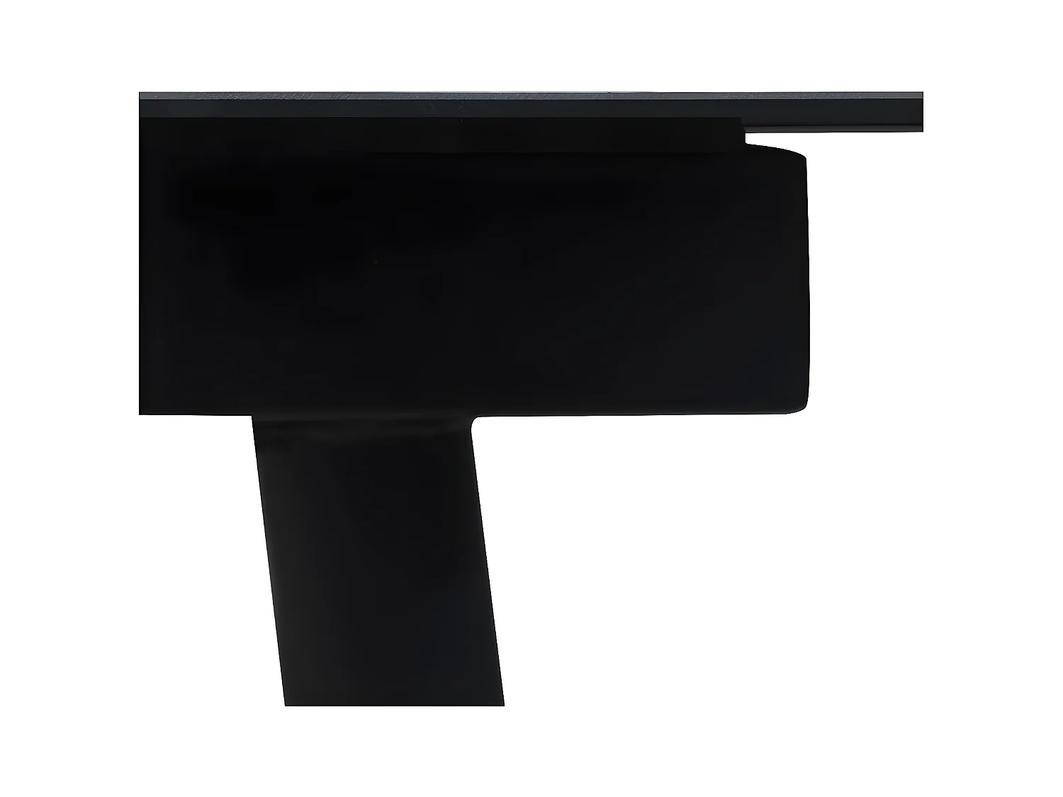 Gudleik  Tuintafel 190x90x74 cm staal en glas zwart