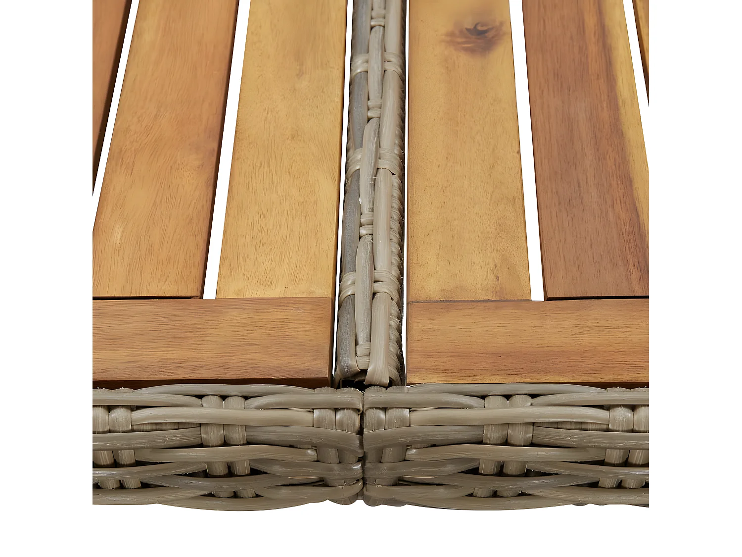 Christina  Tavolo da Giardino Marrone 200x100x74 cm in Polyrattan