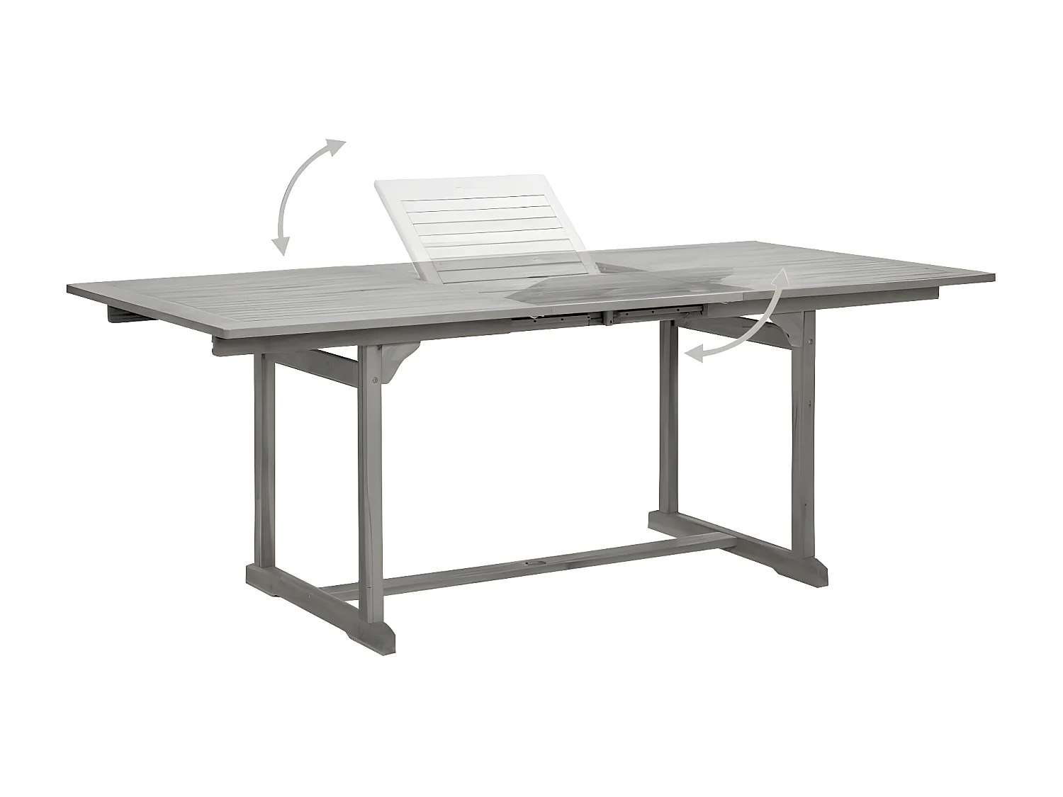 Stokkemarke  Garten-Esstisch (150-200)x100x75 cm Massivholz Akazie