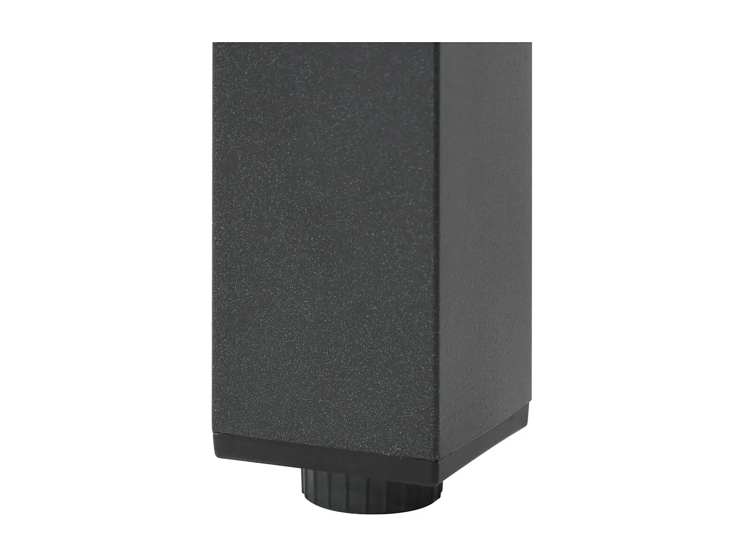 Xendel  Tuintafel 80x80x74 cm aluminium en glas zwart