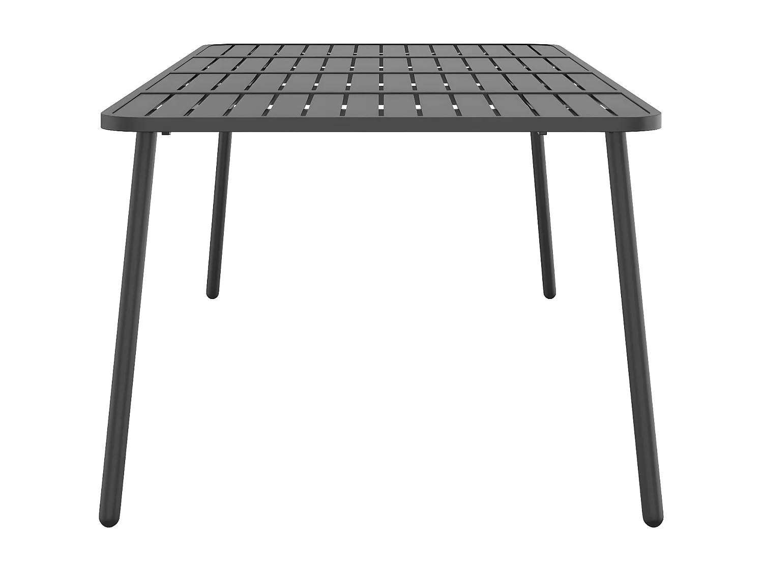 Fairbanks  Tuintafel 200x100x71 cm staal antracietkleurig