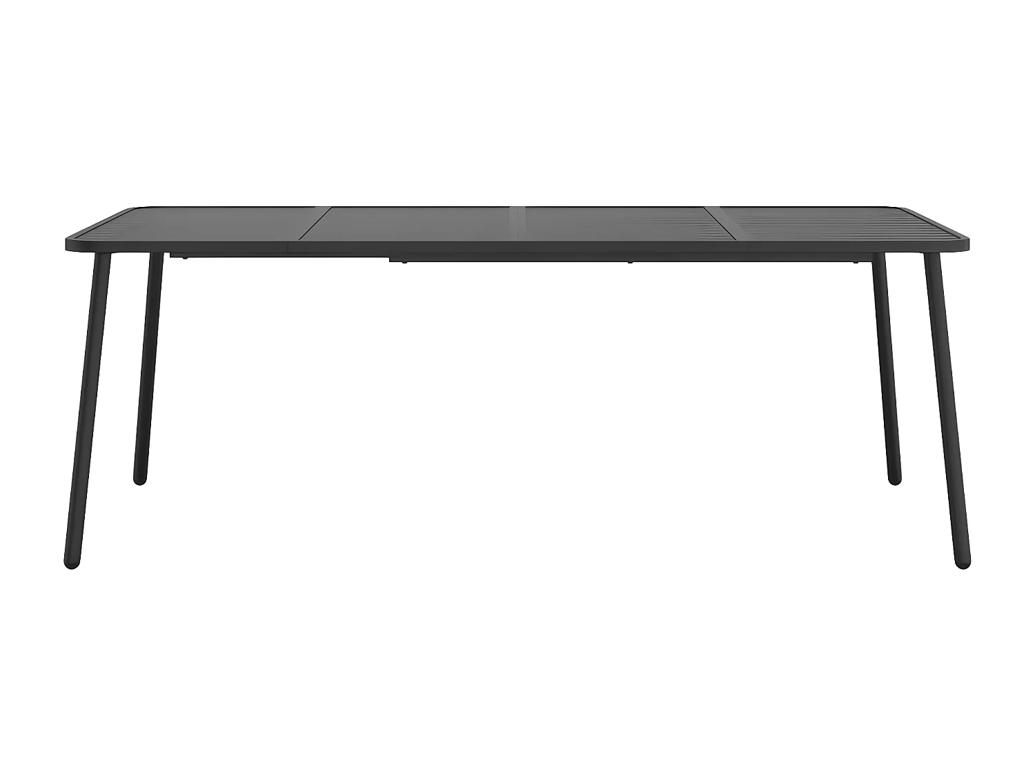 Fairbanks  Tuintafel 200x100x71 cm staal antracietkleurig