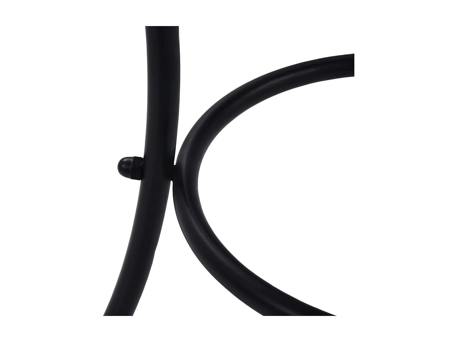 Michael Alan  Table de bistro mosaïque Terre cuite et blanc 60 cm Céramique