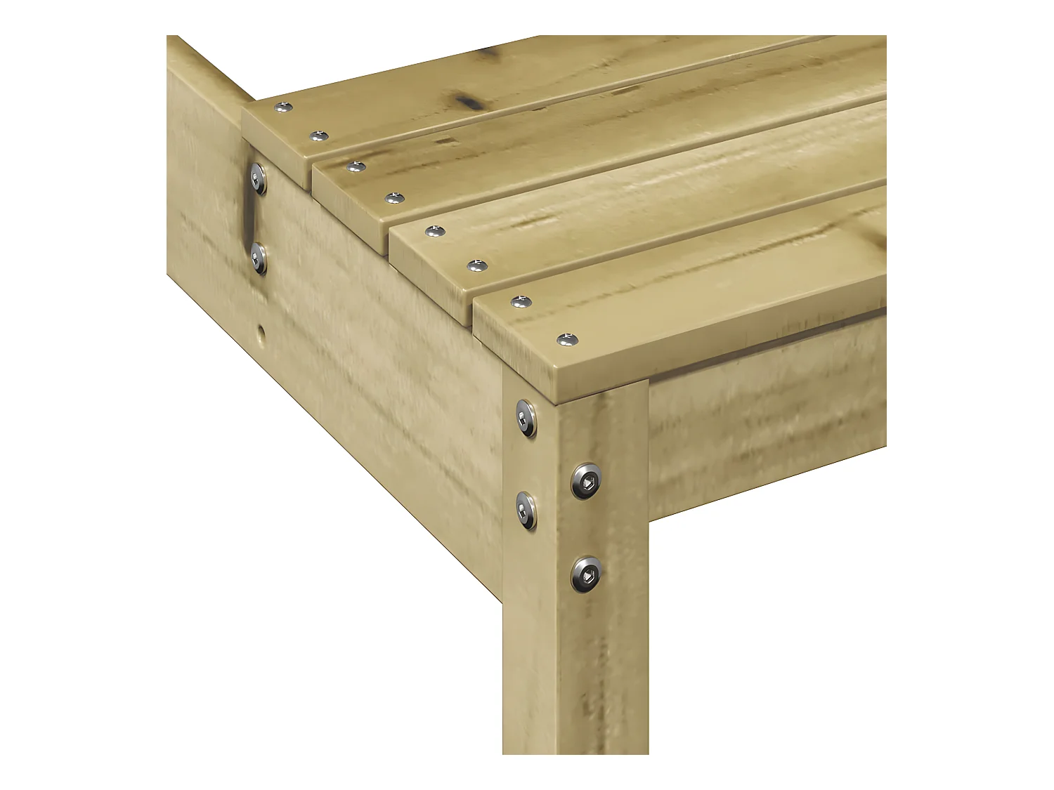 Horrin  Table de pique-nique 110x134x75 cm bois de pin imprégné