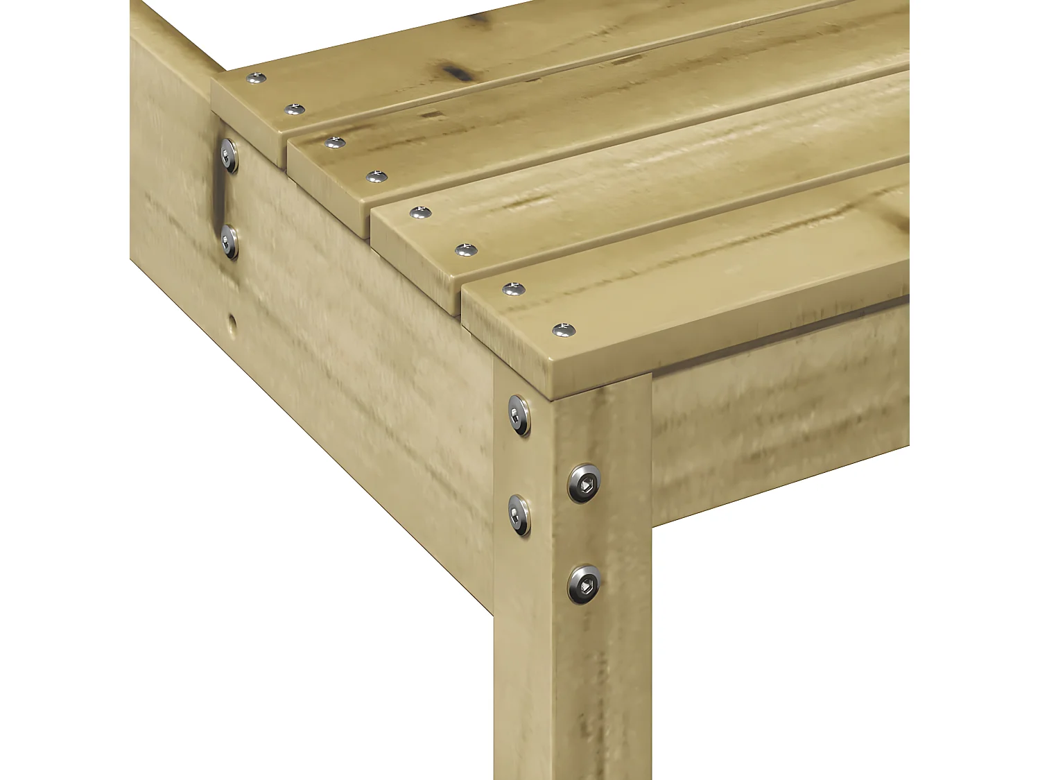 Horrin  Table de pique-nique 110x134x75 cm bois de pin imprégné