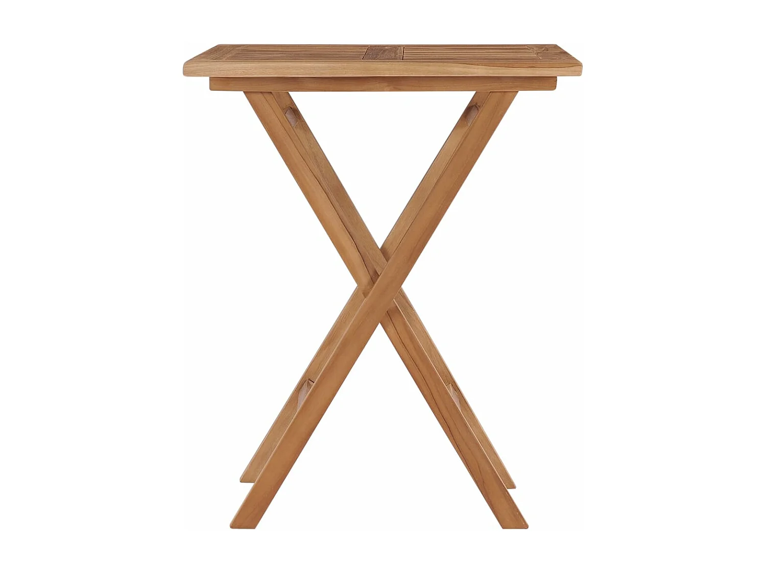 Karina Helene  Table pliable de jardin 60x60x75 cm Bois de teck solide