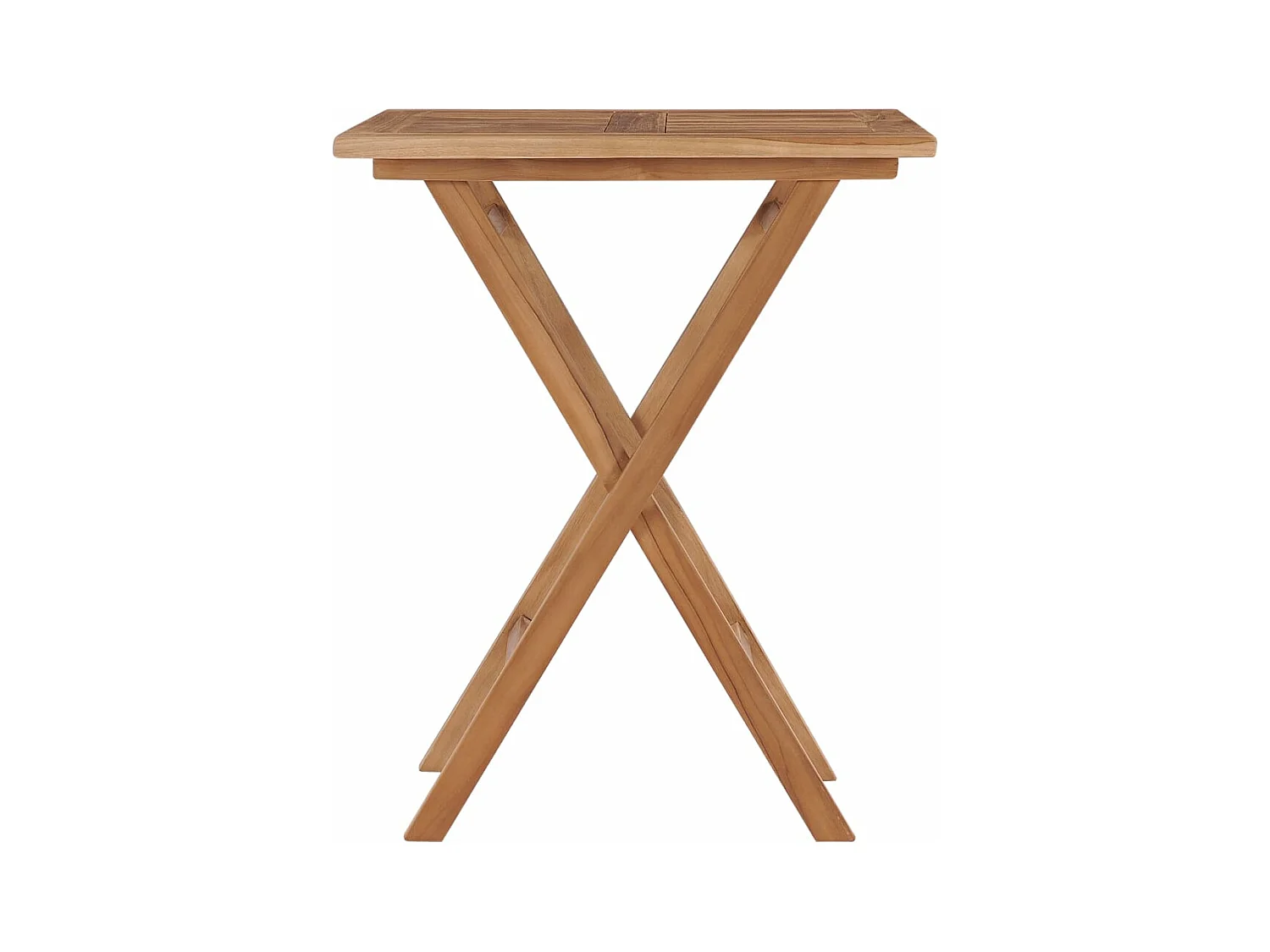 Karina Helene  Mesa plegable de jardín madera maciza de teca 60x60x75 cm